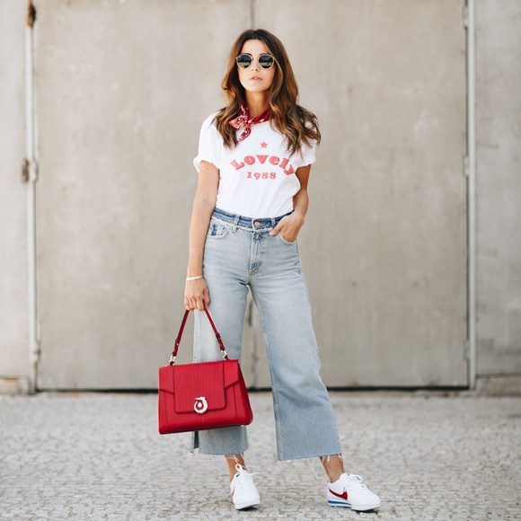 Lovely Pepa Denim - Lovely Pepa Wide Leg Acid Wash Cropped Jeans